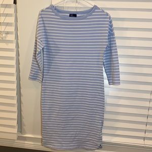 Gap Blue and White Striped Casual Dress SHIPS FREE